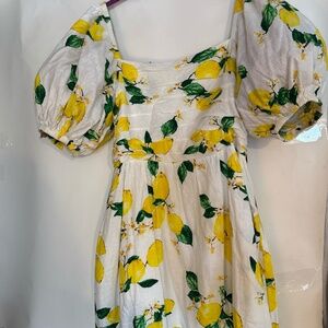 Dress with Lemon Pattern NWT